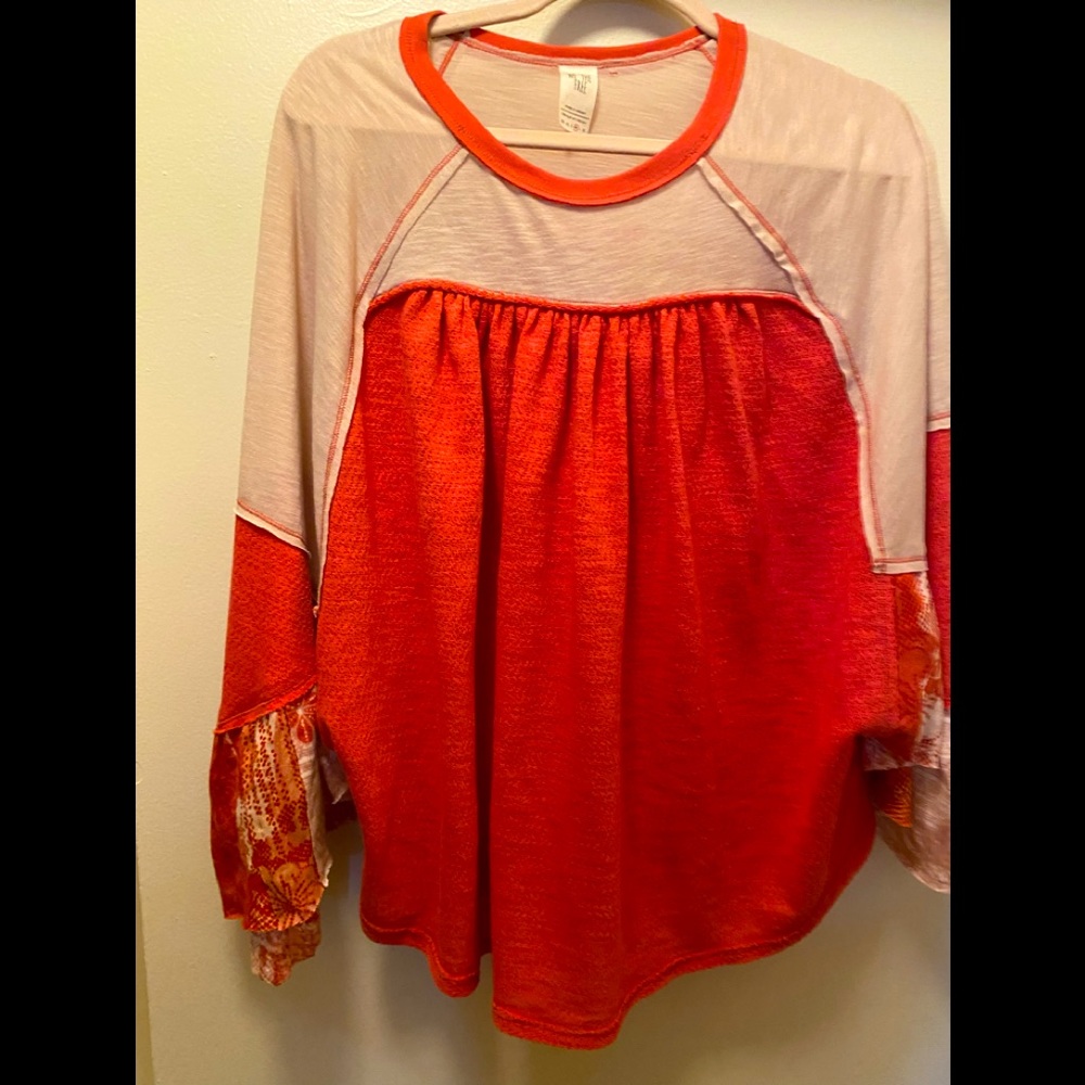 Free People WE THE FREE flutter sleeve top